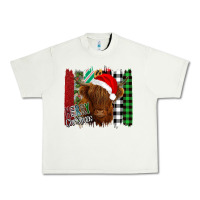 Pistachio Merry Christmas Cow Urban Heavy Tee - Bettercallsaul