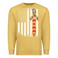 Antique Gold lil autism mom Premium Sweatshirt - CowhideDigitalArt
