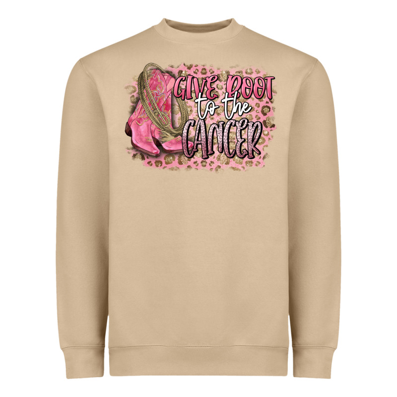Give Boot To The Cancer Heavyweight Sweatshirt by CowGirlArtShop | Teevron