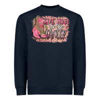 Navy give boot to the cancer Heavyweight Sweatshirt - CowGirlArtShop