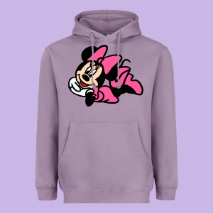 Minnie Mouse Heavyweight Hoodie Designed By Cowhidedigitalart