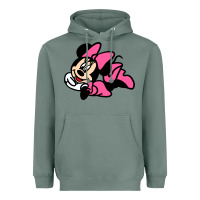Sage Minnie Mouse Heavyweight Hoodie - CowhideDigitalArt