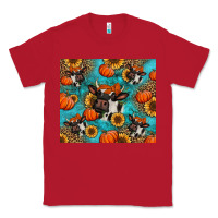 Red autumn pumpkins holstein cow Classic Tee - Jasminsmagicworld