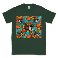Sports Green autumn pumpkins holstein cow Classic Tee - Jasminsmagicworld