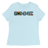 Baby Blue gammie sunflower cowhide Ladies Tee - Jasminsmagicworld