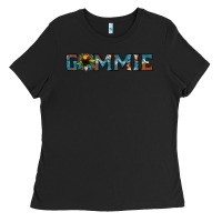 Black gammie sunflower cowhide Ladies Tee - Jasminsmagicworld