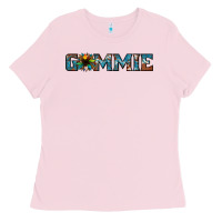 Bubblegum Pink gammie sunflower cowhide Ladies Tee - Jasminsmagicworld