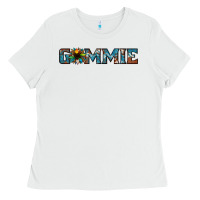 White gammie sunflower cowhide Ladies Tee - Jasminsmagicworld