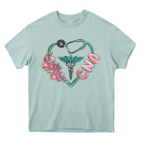Arona cna heart Heavy Core Tee - MaliasSmallBusiness