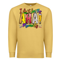 Antique Gold IDiot Of The Aha Moments Premium Sweatshirt - CowhideDigitalArt