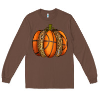Chestnut Basketball Pumpkin Long Sleeve Tee - texasbilliewilder