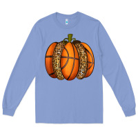 Colony Blue Basketball Pumpkin Long Sleeve Tee - texasbilliewilder