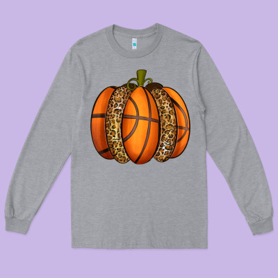 Basketball Pumpkin Long Sleeve Tee Designed By Texasbilliewilder