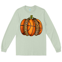 Matcha Basketball Pumpkin Long Sleeve Tee - texasbilliewilder