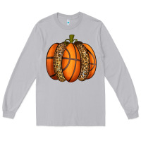 Moon Dust Basketball Pumpkin Long Sleeve Tee - texasbilliewilder