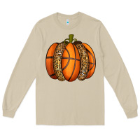 Mushroom Basketball Pumpkin Long Sleeve Tee - texasbilliewilder