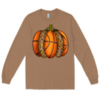 Toasted Coconut Basketball Pumpkin Long Sleeve Tee - texasbilliewilder