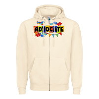 Sandshell Advocate Autism Zipper Hoodie - FaDigitalArtStudio