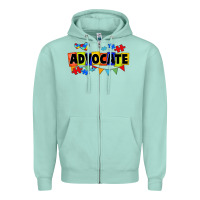 Advocate Autism Zipper Hoodie | Teevron