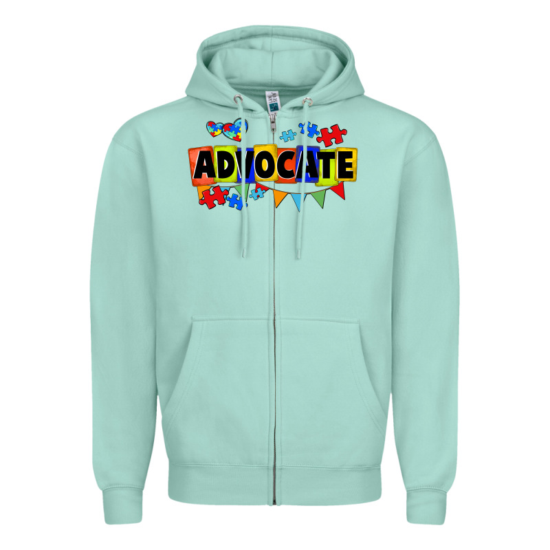Advocate Autism Zipper Hoodie by FaDigitalArtStudio | Teevron