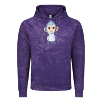 Cloud Purple monkey cute animals Vintage Hoodie - RanaPortraitStore