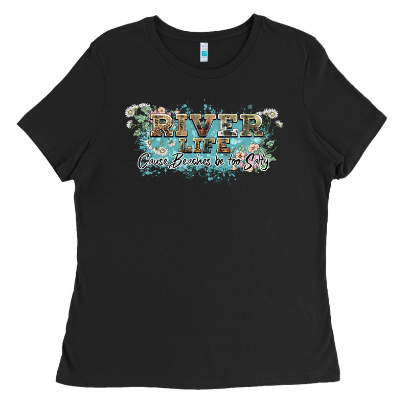 River Life Ladies Tee by NancyCooperArtShop | Teevron