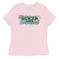 Bubblegum Pink river life Ladies Tee - NancyCooperArtShop