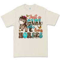 Just A Girl Who Loves Horses Premium Tee | Teevron