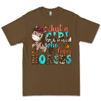 Cacao just a girl who loves horses Premium Tee - NancyCooperArtShop