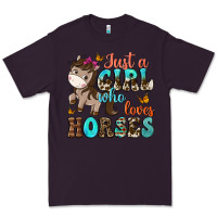 Plum just a girl who loves horses Premium Tee - NancyCooperArtShop
