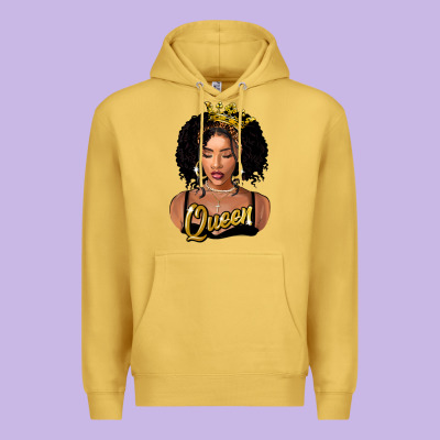 Black Queen Premium Hoodie Designed By Fadigitalartstudio