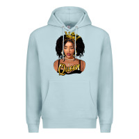 Blue Mist black queen Premium Hoodie - FaDigitalArtStudio