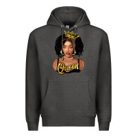 Charcoal Heather black queen Premium Hoodie - FaDigitalArtStudio