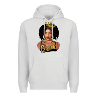 Dove Grey black queen Premium Hoodie - FaDigitalArtStudio