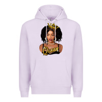 Lilac black queen Premium Hoodie - FaDigitalArtStudio