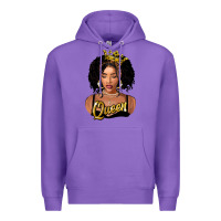 Purple black queen Premium Hoodie - FaDigitalArtStudio