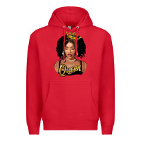 Red black queen Premium Hoodie - FaDigitalArtStudio