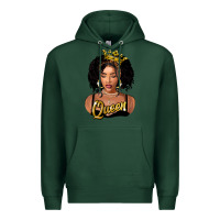 Sports Green black queen Premium Hoodie - FaDigitalArtStudio