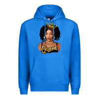 True Royal black queen Premium Hoodie - FaDigitalArtStudio