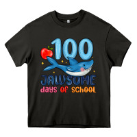 Asphalt 100 jawsome days of school Heavy Core Tee - MaliasSmallBusiness