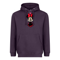 Plum Minnie Mouse Heavyweight Hoodie - CowhideDigitalArt