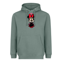 Sage Minnie Mouse Heavyweight Hoodie - CowhideDigitalArt