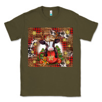 Army Green Christmas baby cow hot cocoa Classic Tee - Jasminsmagicworld
