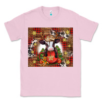 Bubblegum Pink Christmas baby cow hot cocoa Classic Tee - Jasminsmagicworld