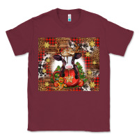 Burgundy Christmas baby cow hot cocoa Classic Tee - Jasminsmagicworld