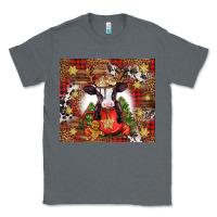 Charcoal Heather Christmas baby cow hot cocoa Classic Tee - Jasminsmagicworld
