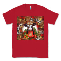 Red Christmas baby cow hot cocoa Classic Tee - Jasminsmagicworld