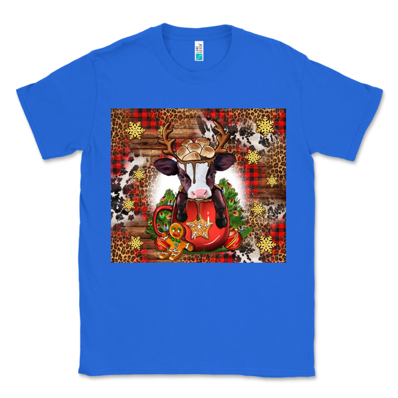Christmas Baby Cow Hot Cocoa Classic Tee by Jasminsmagicworld | Teevron
