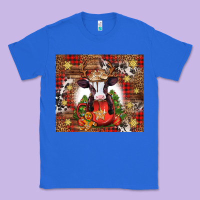 Christmas Baby Cow Hot Cocoa Classic Tee Designed By Jasminsmagicworld
