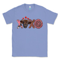Colony Blue xoxo calf and gemstone Classic Tee - RanaPortraitStore